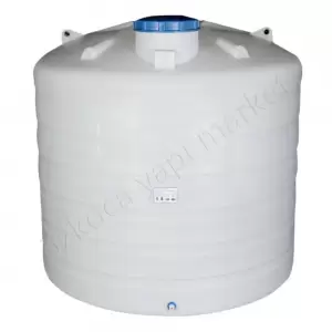Akro 10000 Litre Dikey Beyaz Su Deposu resim1