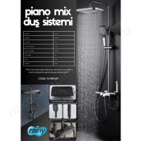 Diamond Rainy Piano Mix Duş Sistemi resim2