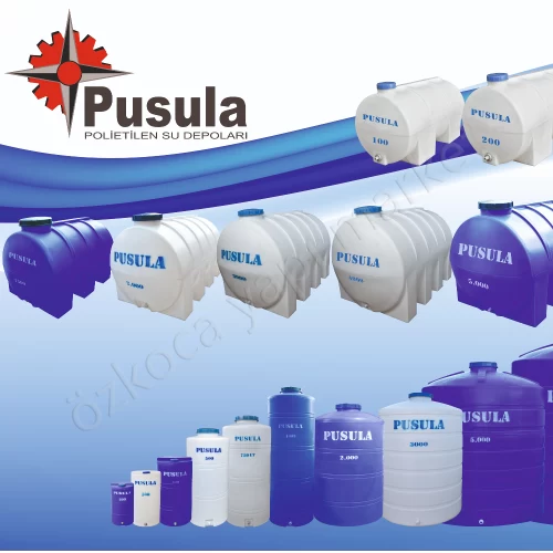 Akro 200 Litre Dikey Beyaz Su Deposu