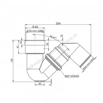 Fırat S Sifon 50 mm resim 2