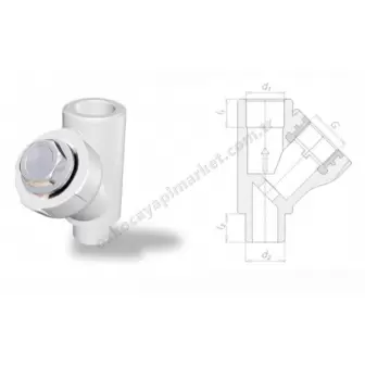 Fırattherm Pprc Y Filtre 20 mm 1/2 resim 1