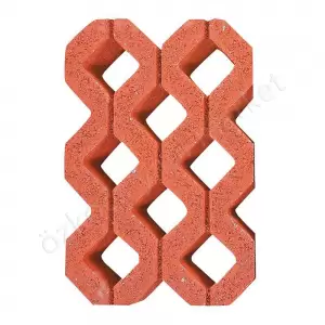 Beton Çimtaşı 40X60X10 Cm Kırmızı resim1