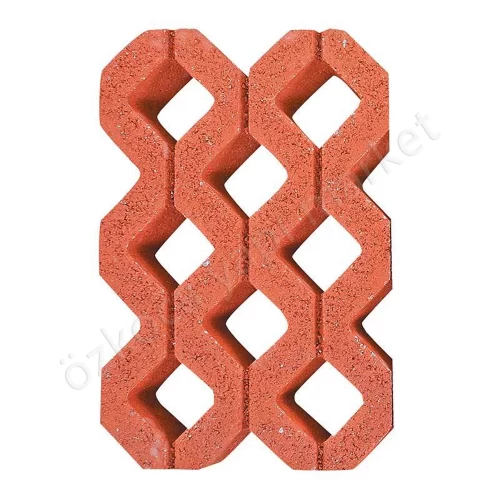 Beton Çimtaşı 40X60X10 Cm Kırmızı