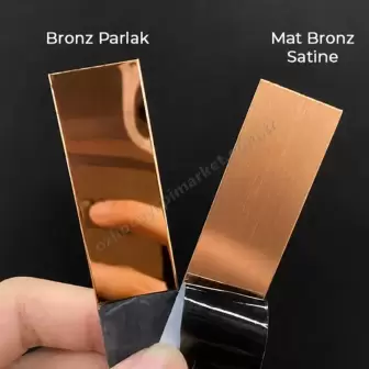 Kapı Eşik T Profili 6 cm Bronz 120 cm resim 3