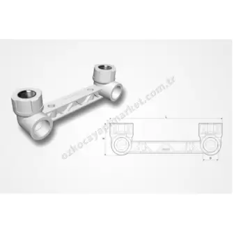 Fırattherm Pprc Çiftli Batarya Bağlantısı 25 mm resim 1