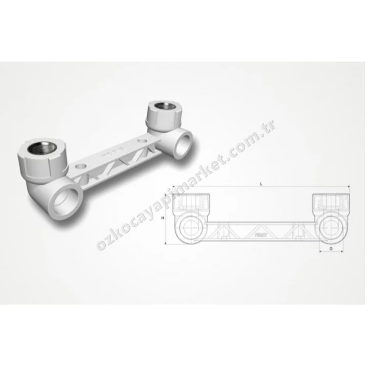 Fırattherm Pprc Çiftli Batarya Bağlantısı 25 mm