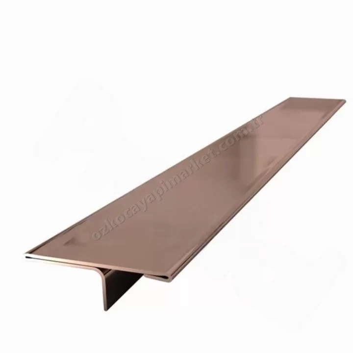 Parke Eşik T Profili İnoks Roze Gold 244 cm