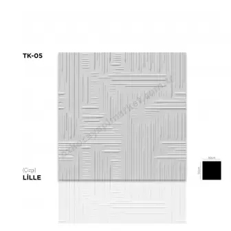 Lille Çizgi Desen 50X50 - 15 M2 Tavan Kaplama resim 1