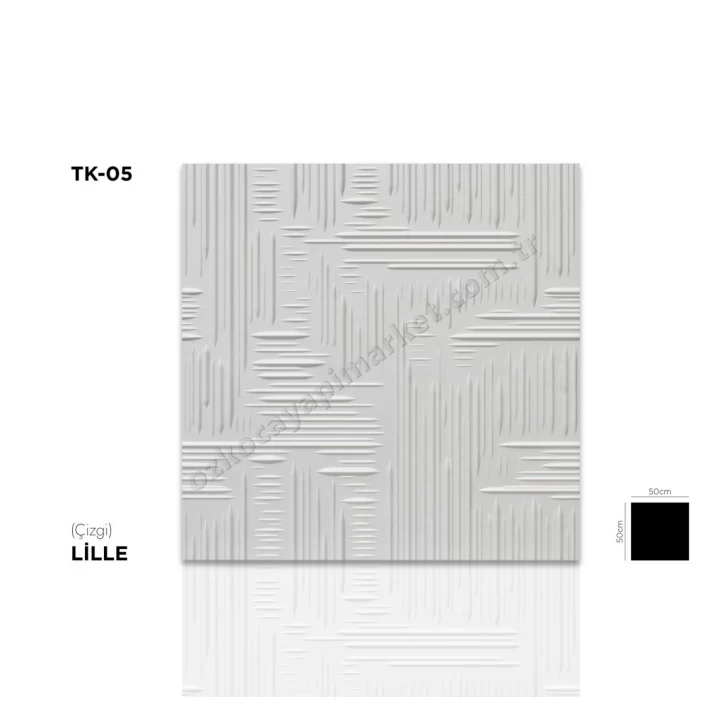 Lille Çizgi Desen 50X50 - 15 M2 Tavan Kaplama