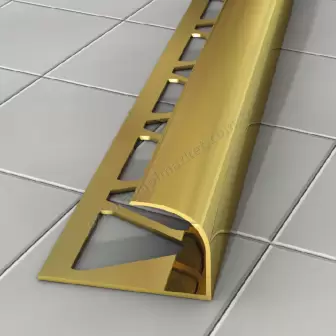 10 mm Dış Köşe Profili İnoks Oval Gold resim 1