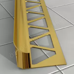 İç Köşe Profili Sarı Parlak 10 mm Oval resim 1