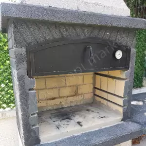 Beton Fırınlı Mangal Barbekü 90 Lık Avanos Model resim4