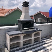 Beton Barbekü 80 Lik Caspian Model resim2