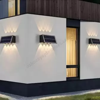 Cata Ct-8010 Güneş Enerjili Led Aplik - Amber resim 1