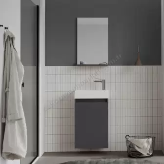 Orka Conza Banyo Dolabı 45 cm Antrasit resim 1