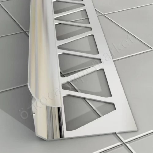 İç Köşe Profili Krom Parlak 10 mm Oval