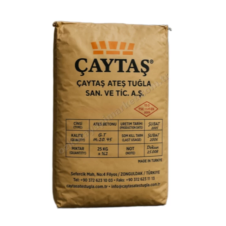 Çaytaş Ateş Betonu 80 Alümina 5 Kg