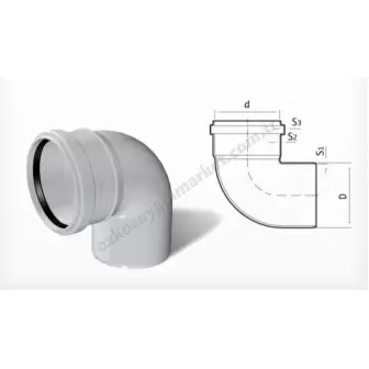 Fırat Pvc 50X90 Dirsek resim 1