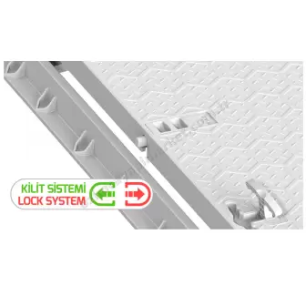 Lux Wares Menteşeli Rögar Kapağı 90X100 resim 2