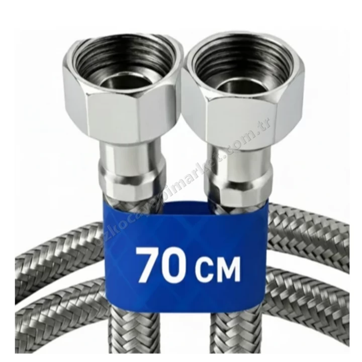 Hay Su Bağlantı Flex Hortum 3/8 - 3/8 - 70 cm