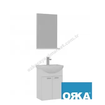 Orka Soma Banyo Dolabı 45 cm Beyaz resim 1