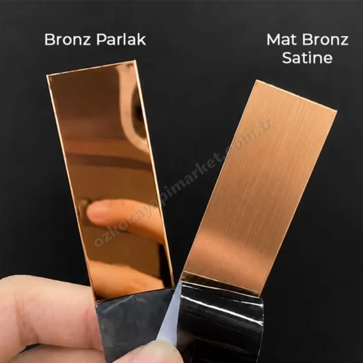 Parke Eşik T Profili 3 cm Mat Satine Bronz