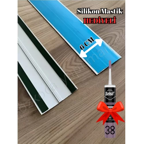Parke Eşik Profili Balık Sırtı Krom 6 Cm-270 Boy