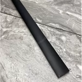 Parke Eşik Geçiş Profili Siyah 4 cm resim 1