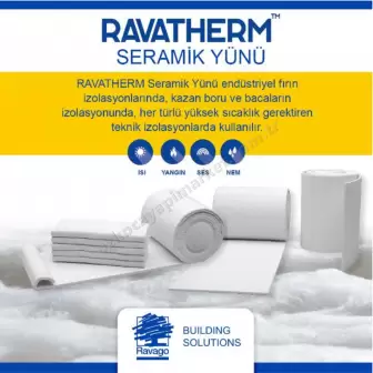 Ravago Seramik Yünü Battaniye - 1000x610x50mm resim 1