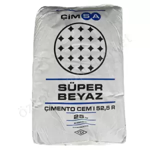 Çimsa Süper Beyaz Çimento 25 Kg resim1