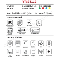 Vıptec Vt875112 Prof Küçük Maket Bıçağı  resim4