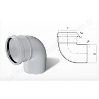 Fırat 100X90 Pvc Dirsek resim1