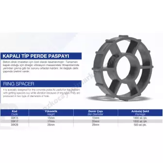 Kapalı Tip Perde Paspayı resim 1
