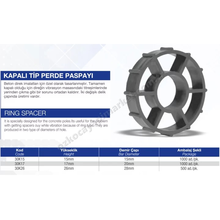 Kapalı Tip Perde Paspayı