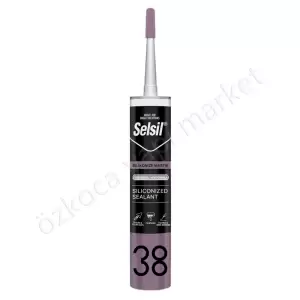 Selsil Silikonize Mastik Beyaz 500 Gr resim1