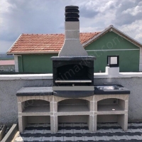 Beton Barbekü 80 Lik Caspian Model resim1