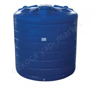 Akro 2000 Litre Dikey Mavi Su Deposu resim1