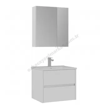 Orka Side Banyo Dolabı 65 cm Beyaz resim 1
