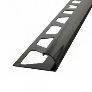 İç Köşe Profili Siyah Parlak 10 Mm Oval resim1