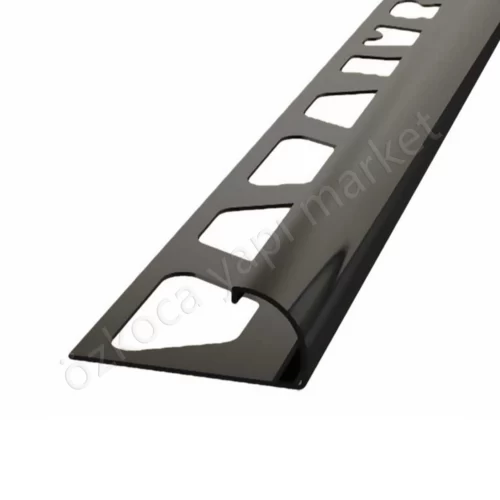 İç Köşe Profili Siyah Parlak 10 Mm Oval