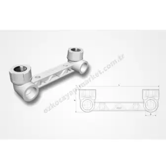 Fırattherm Pprc Çiftli Batarya Bağlantısı 20 mm resim 1