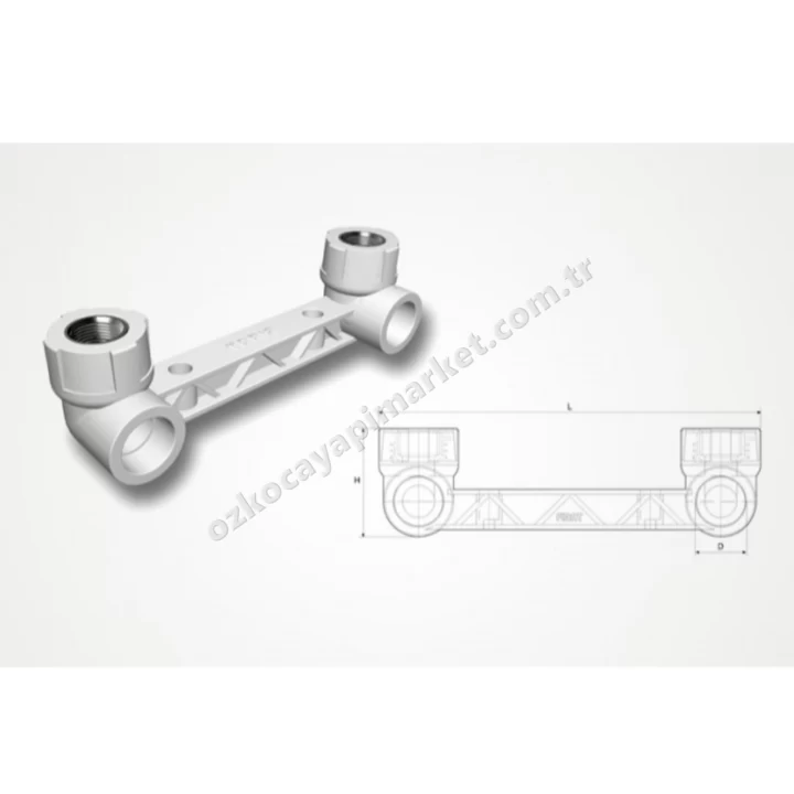 Fırattherm Pprc Çiftli Batarya Bağlantısı 20 mm