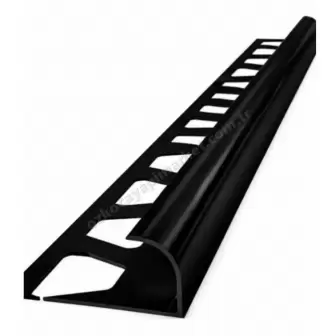 10 mm Dış Köşe Profili İnoks Oval Siyah resim 1