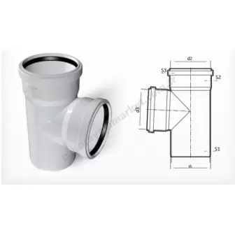 Fırat Pvc 100X50 Te Çatal resim 1