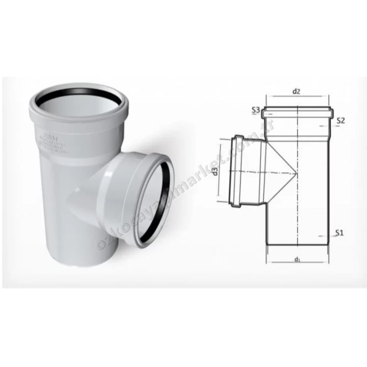 Fırat Pvc 100X50 Te Çatal