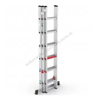 Merdiven Sürgülü 2X2 - 4 Metre Alüminyum resim 1