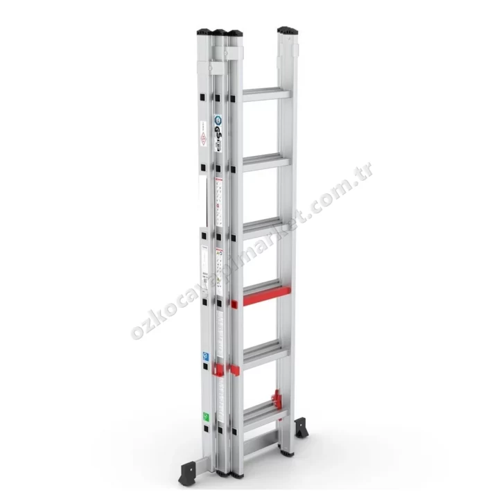 Merdiven Sürgülü 2X2 - 4 Metre Alüminyum