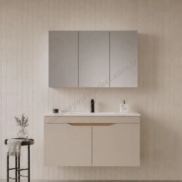 Orka Lena Banyo Dolabı 100 cm Çöl Beji