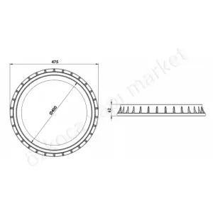 Lux Wares Rögar Menhol Kapağı 400 Mm resim2
