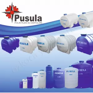 Akro 500 Litre Dikey Mavi Su Deposu resim1